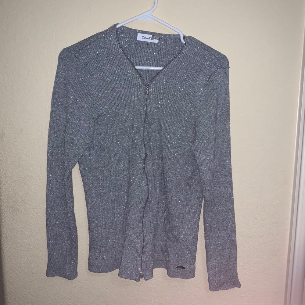 Calvin Klein grey zip up jacket